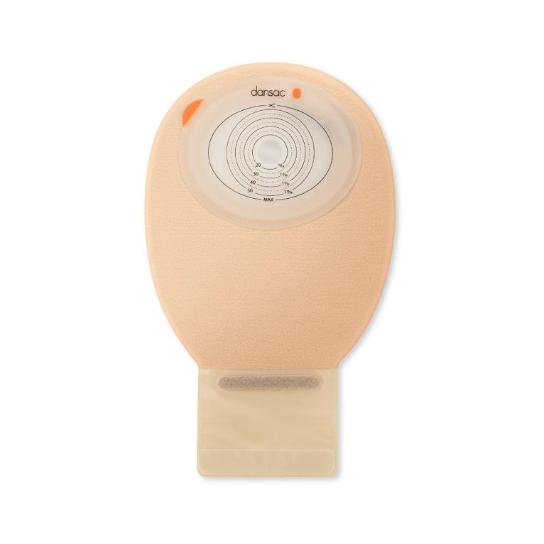 dansac novalife tre 1 sacca aperta opaca piana maxi per ileostomia con finestra ritagliabile 15-70x90 mm 550 ml 10 pezzi