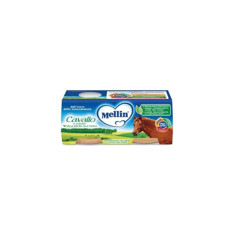 mellin omogeneizzato cavallo e patate 2 x 80 g