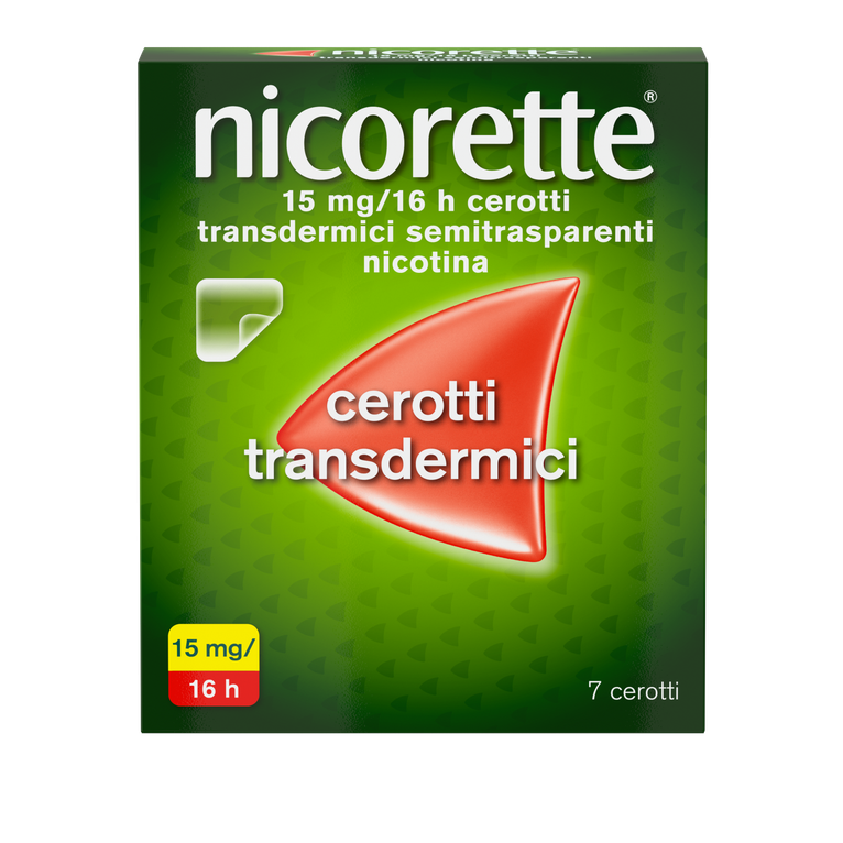 nicorette 7 cerotti transdermici 15 mg/16 ore