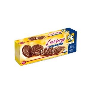 SCHAR LUXURY BISCOTTI DI PASTA FROLLA RICOPERTI DI CIOCCOLATO AL LATTE 200 G