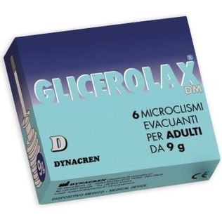 GLICEROLAX ADULTI MICROCLISMI EVACUANTI 6 PEZZI X 9 G CONTIENE AMIDO DI RISO