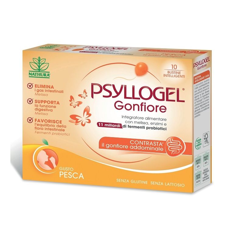 psyllogel gonfiore pesca 10 bustine