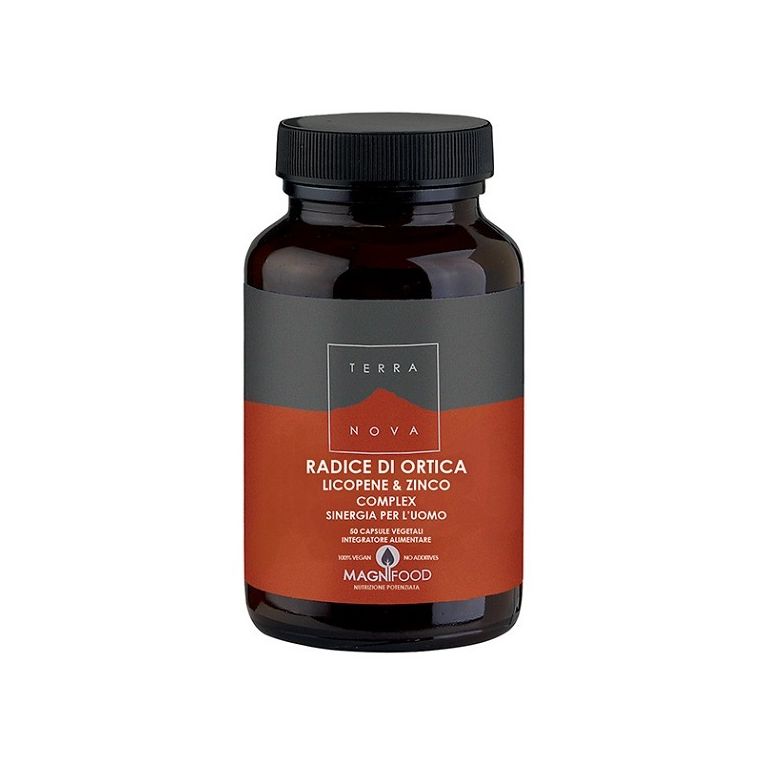 terranova radice ortica licopene zinco sinergia uomo 50 capsule