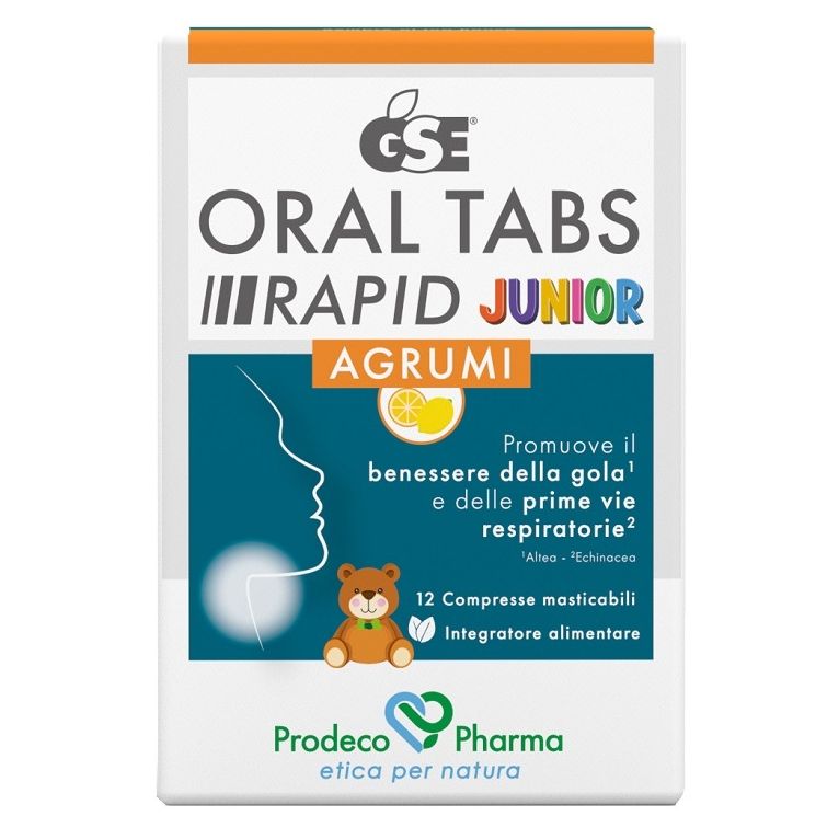 gse oral tabs rapid junior 12 compresse masticabili da 1,5 g