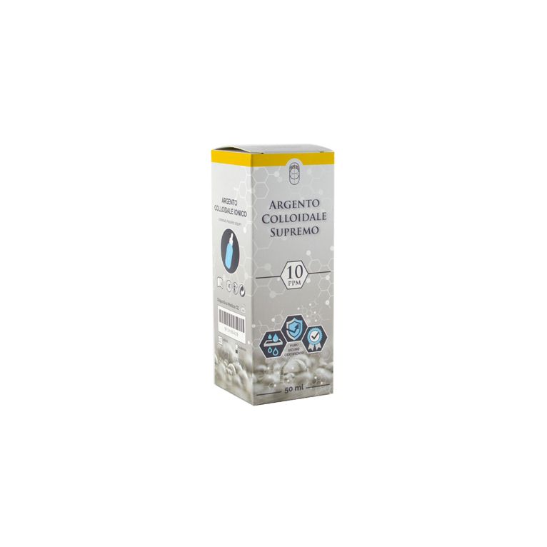 argento colloidale supremo 10ppm certificato con contagocce50 ml