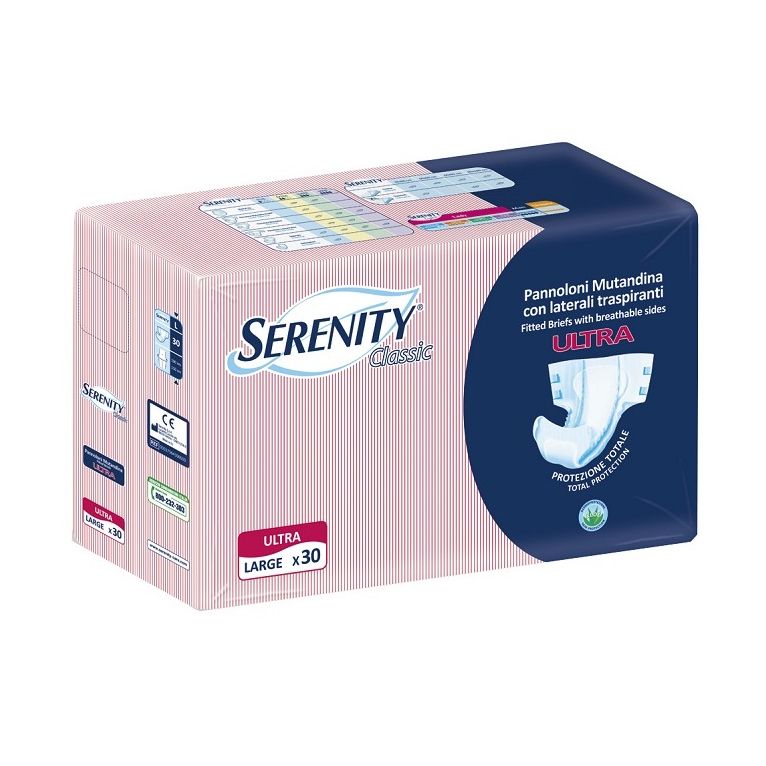 pannolone a mutandina serenity classic ultra aloe large 30 pezzi