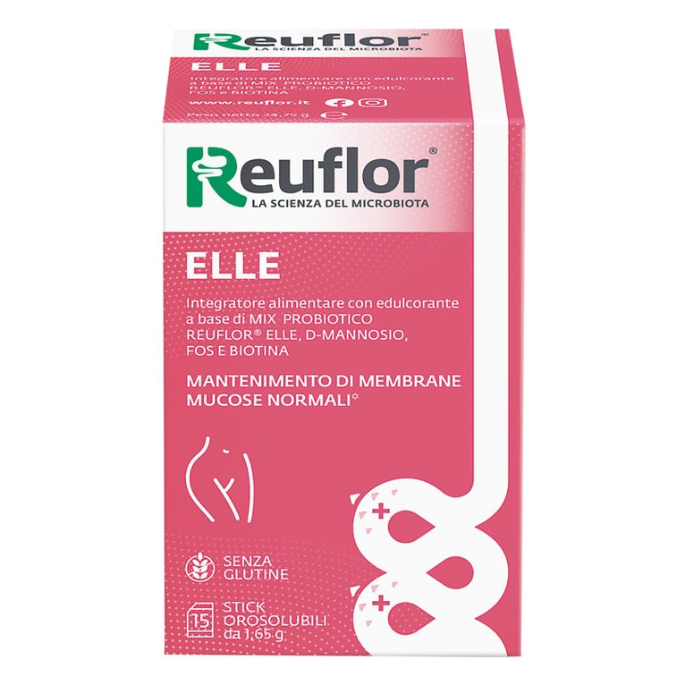 reuflor elle 15 stick orosolubili da 1,65 g senza glutine