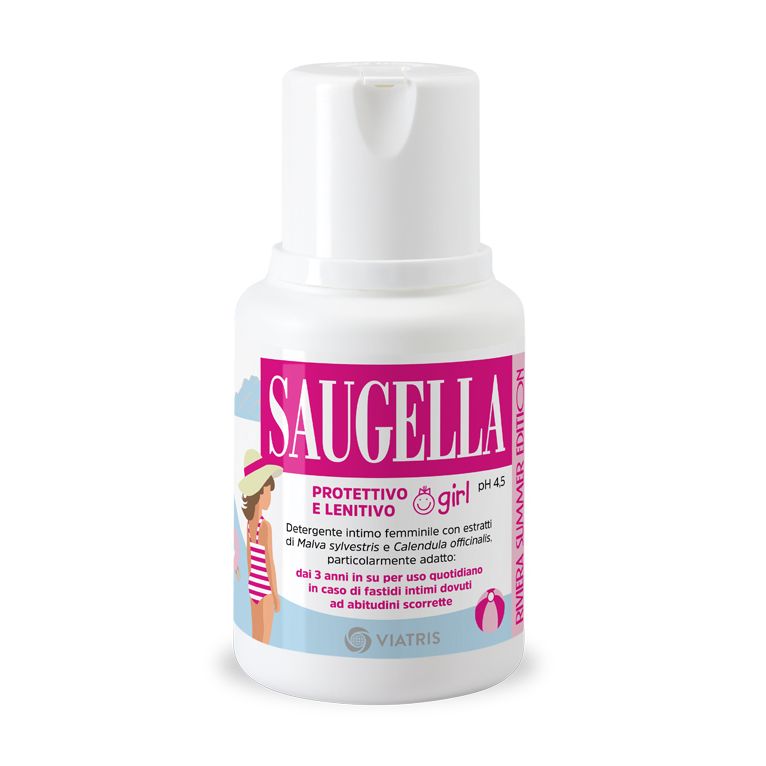 saugella girl protettivo e lenitivo detergente intimo 100 ml