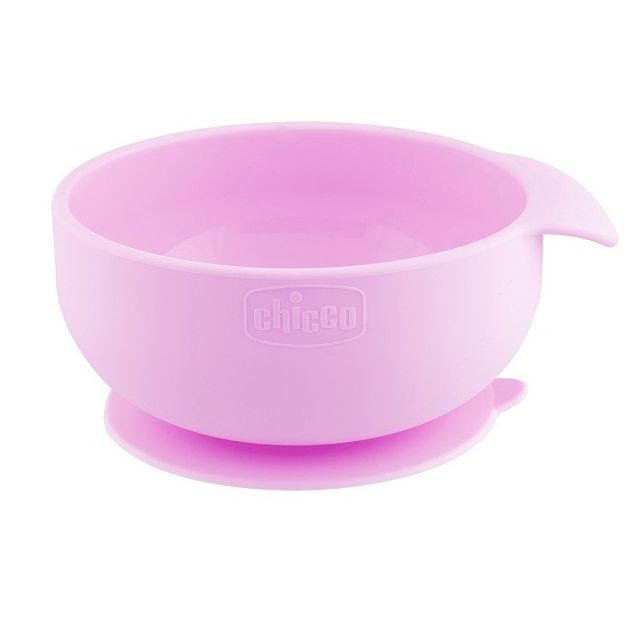 chicco-ciotola-silicone-rosa