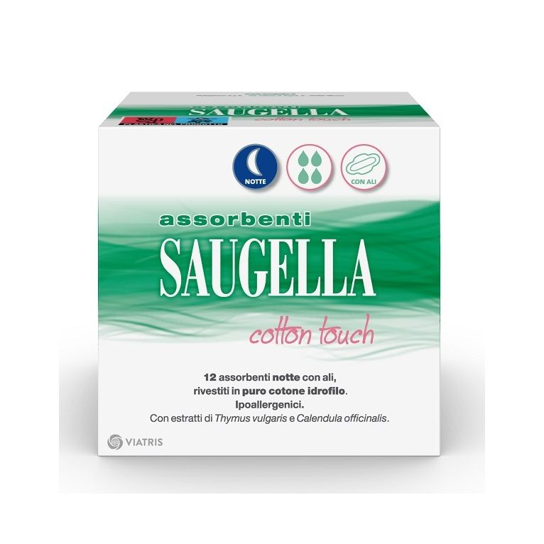 saugella cotton touch assorbenti notte 12 pezzi taglio prezzo