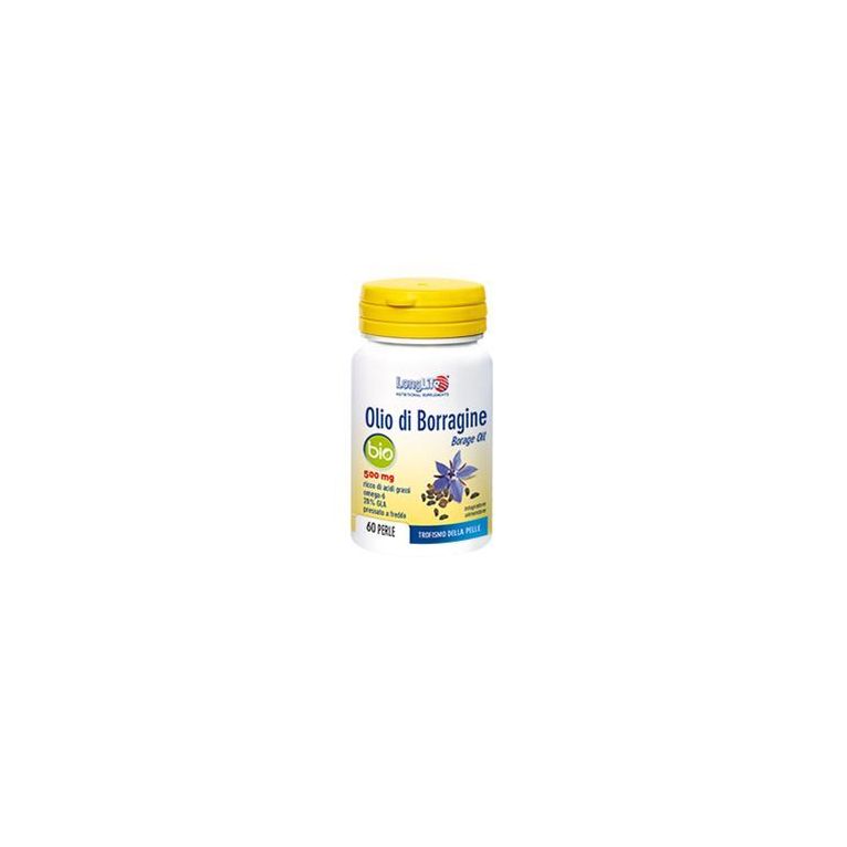 longlife olio borragine bio 60 perle in gelatina