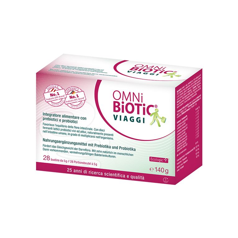 omni biotic viaggi 28 bustine da 5 g