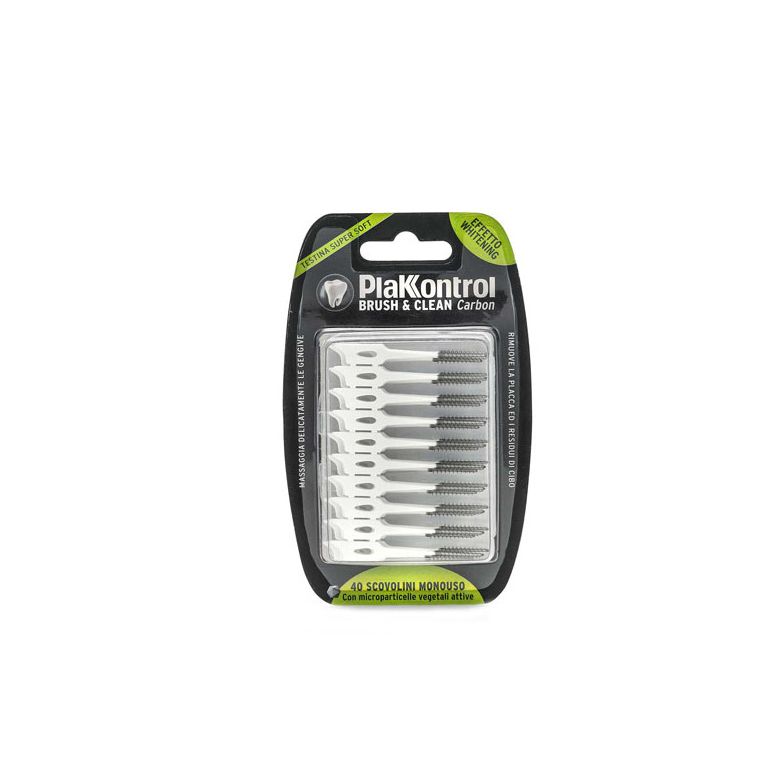 plakkontrol brush & clean carbon 40 pezzi