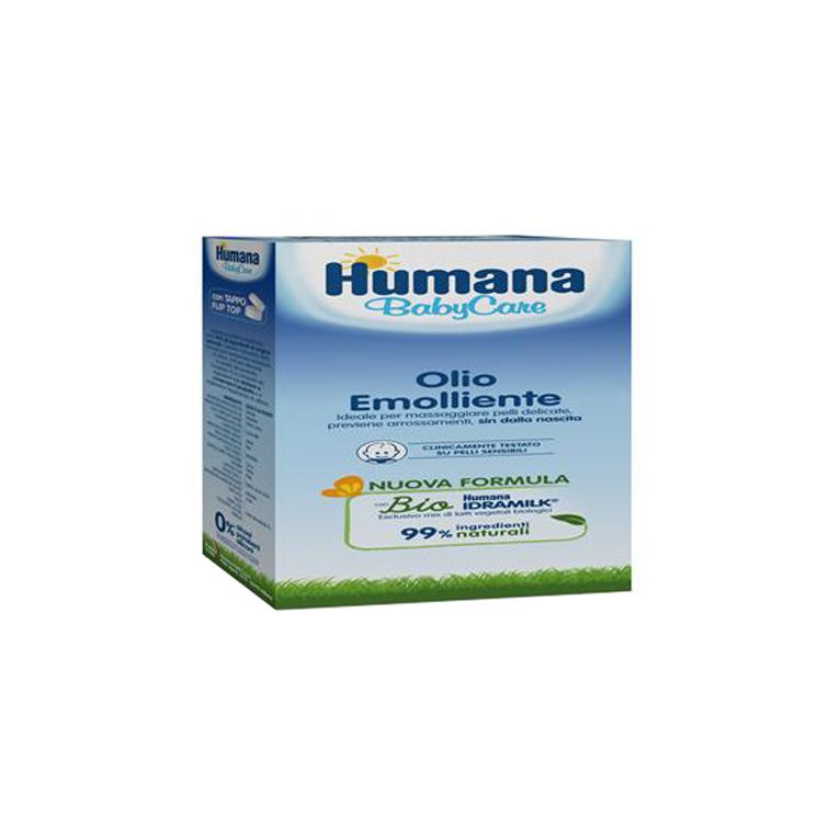 humana baby care olio emolliente 250 ml