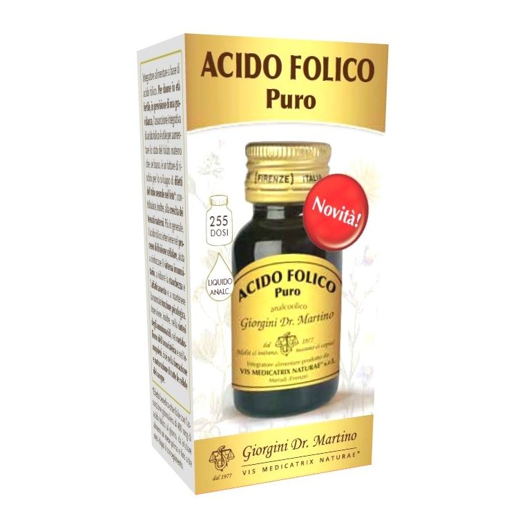 acido folico puro liquido analcolico 30 ml