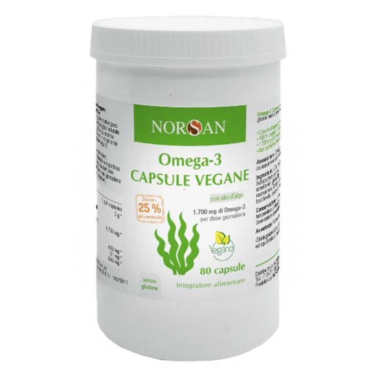 norsan omega 3 vegano 80 capsule