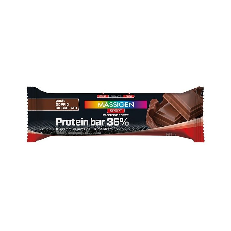 massigen sport protein barretta 36% doppio cioccolato 35 g