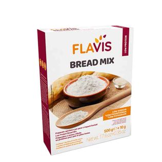 FLAVIS BREAD MIX PREPARATO PER PANE E IMPASTI LIEVITATI APROTEICI 500 G