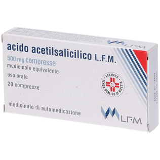 ACIDO ACETILSALICILICO (LFM) 20 cpr 500 mg