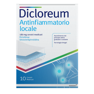 DICLOREUM ANTINFIAMMATORIO LOCALE 10 cerotti 180 mg