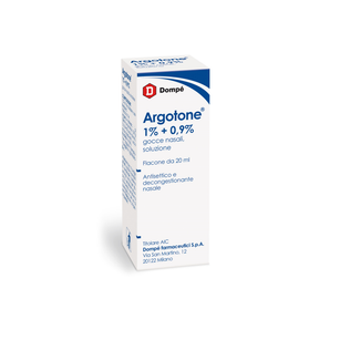 ARGOTONE gtt rinol 20 ml 1% + 0,9%
