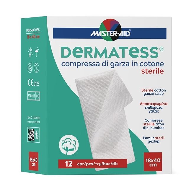 garza-compressa-master-aid-dermatess-cotone-18x40cm-12-pezzi