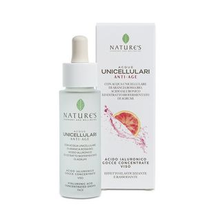 ACQUE UNICELLULARI ACIDO JALURONICO GOCCE VISO ANTI AGE ARANCIA ROSSA 30 ML NATURE'S