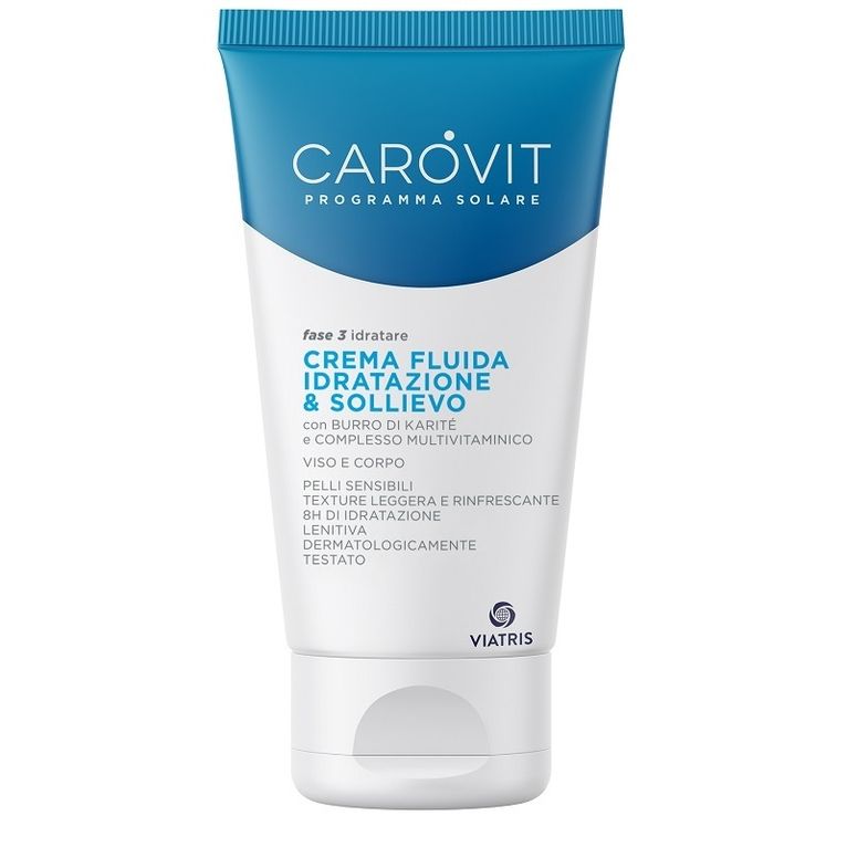 carovit programma solare crema fluida idratazione & sollievo150 ml