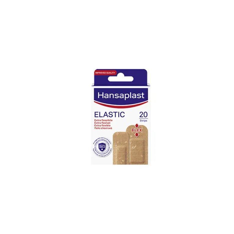 hansaplast elastic/fabric 20 strips assortiti