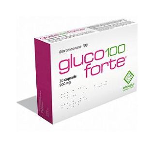 GLUCO 100 FORTE GLUCOMANNANO 100 30 CAPSULE DA 900 MG