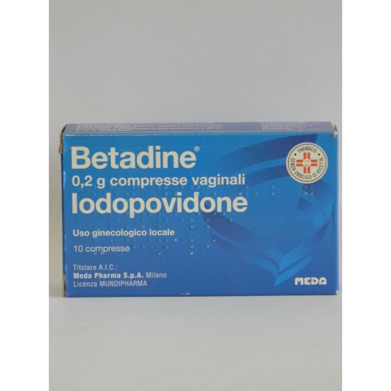 betadine 10 cpr vag 200 mg
