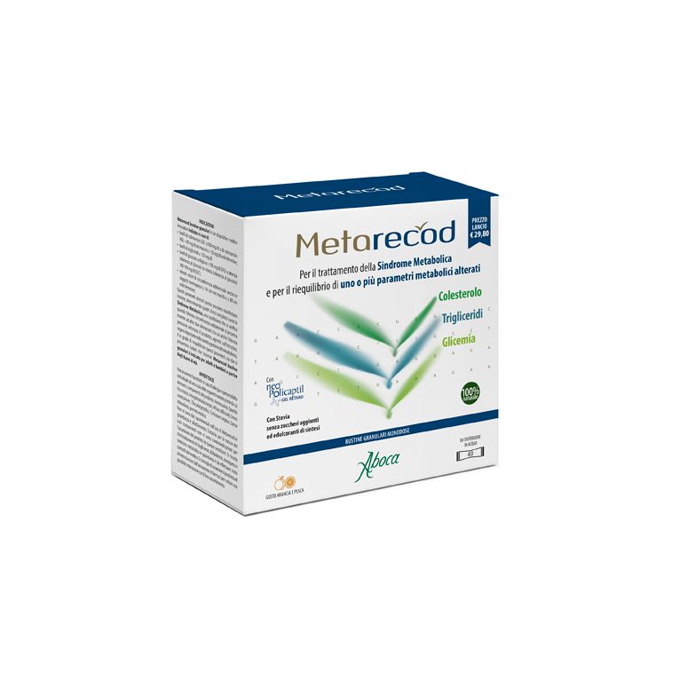 metarecod 40 bustine granulari x 2,5g gusto arancia e pesca