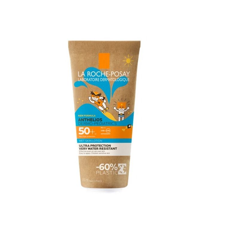 anthelios gel pelle bagnata bambino 50+ 200 ml paperpack