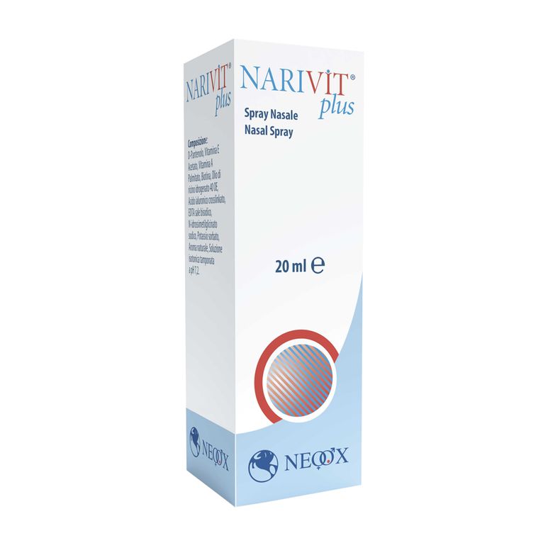 narivit plus spray nasale 20 ml con acido ialuronico cross-linkato d-pantenolo biotina vitamina e vitamina e