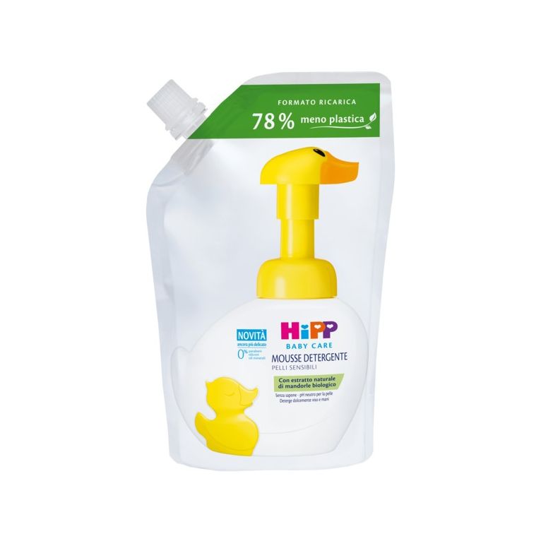 hipp baby care ricarica mousse detergente paperella fun 250ml