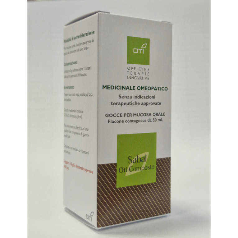 sabal oti composto orale gtt 50 ml in soluzione idroalcolicaal 30% v/v