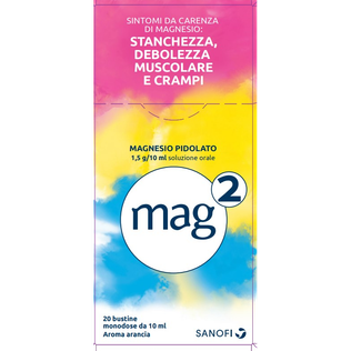 MAG 2 orale soluz 20 bustine monodose 10 ml 1,5 g/10 ml