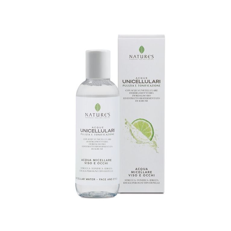acque unicellulari acqua micellare viso occhi 200 ml nature's