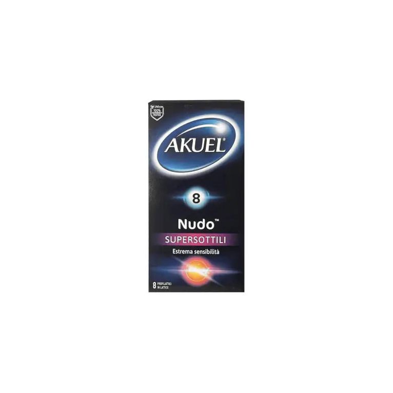 profilattico akuel nudo supersottile 8 pezzi