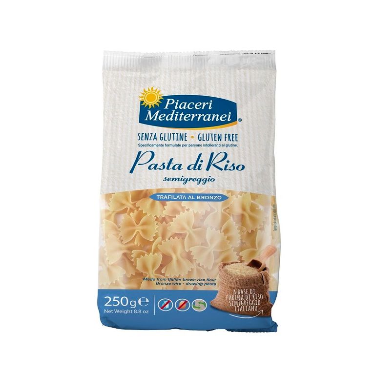 piaceri mediterranei pasta riso farfalle 250 g