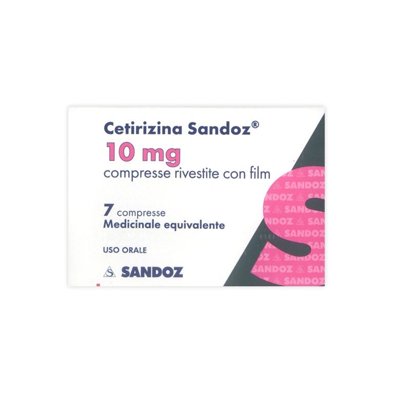 cetirizina (sandoz) 7 cpr riv 10 mg
