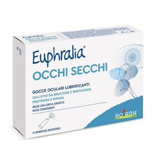 GOCCE OCULARI LUBRIFICANTI EUPHRALIA OCCHI SECCHI 15 MONODOSE RICHIUDIBILI X 0,5 ML