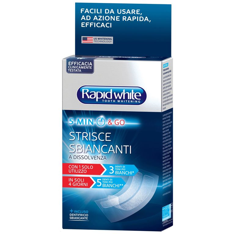 rapid white kit strisce sbiancanti 8 pezzi
