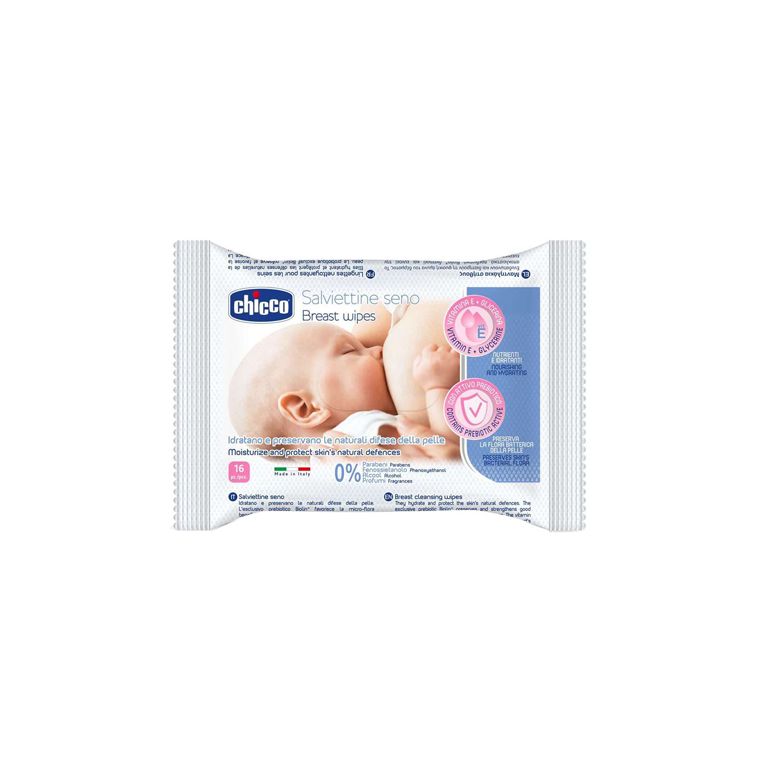 chicco salviette detergenti per il seno 16 pezzi
