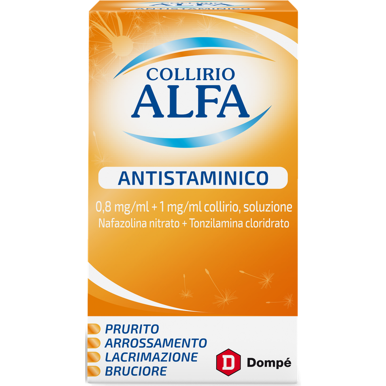 collirio alfa antistaminico collirio 10 ml 0,8 mg/ml + 1 mg/ml