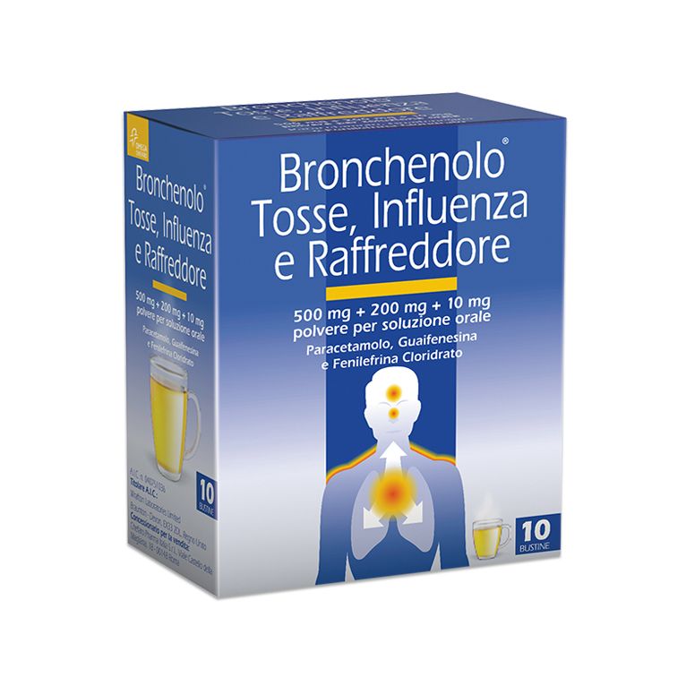 bronchenolo tosse influenza e raffreddore orale polv 10 buste