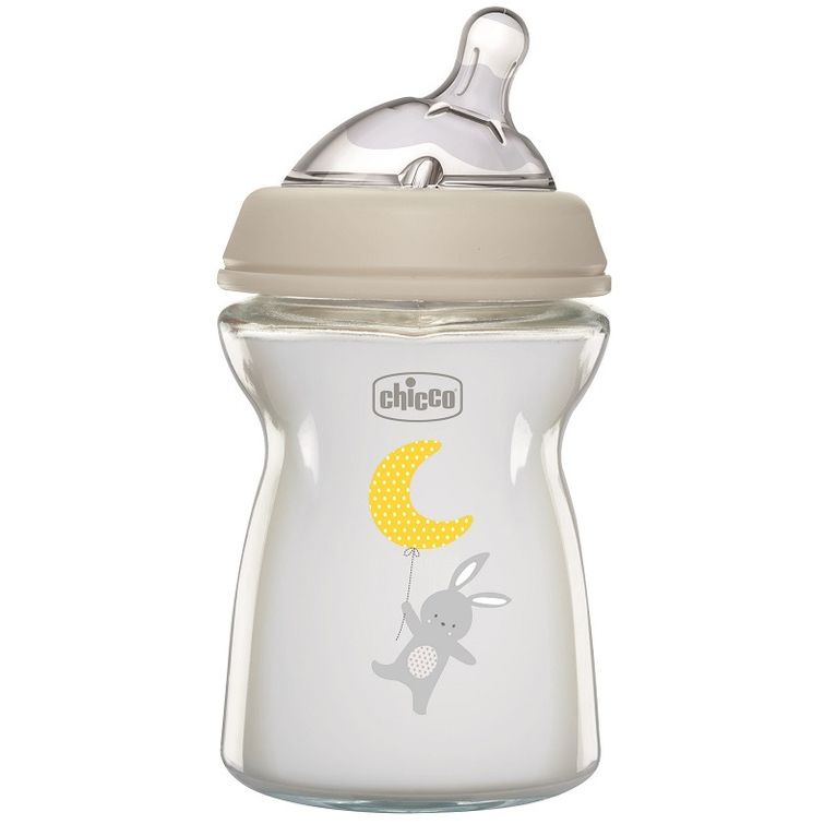 chicco biberon nat feel vetro 0m+ 250 ml