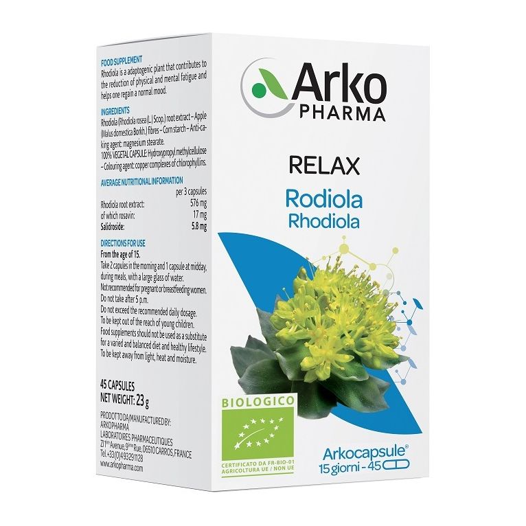 arkocapsule rodiola bio 45 capsule