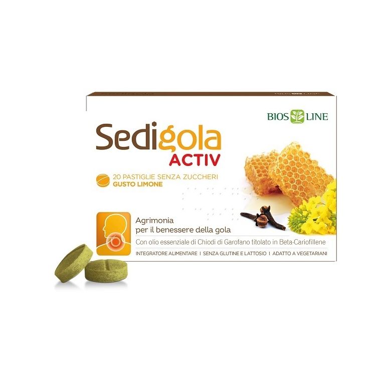 sedigola apix activ limone 20 pastiglie da 1,5 g