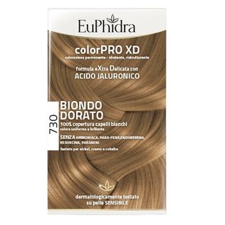 EUPHIDRA COLORPRO XD 730 BIONDO DORATO GEL COLORANTE CAPELLIIN FLACONE + ATTIVANTE + BALSAMO + GUANTI